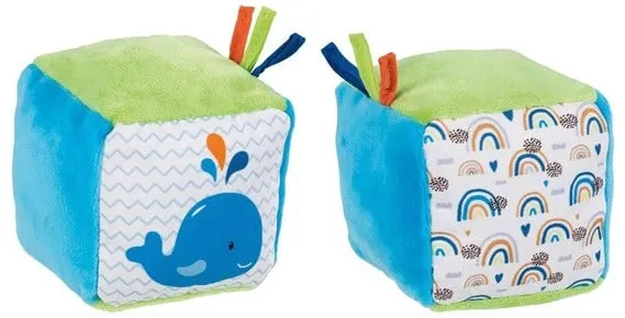 Goki Soft Cube with crinkle foil and Bel Whale
