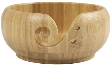 Garnskål, diam. 15 cm, H: 7,5 cm, bambus, 1stk.