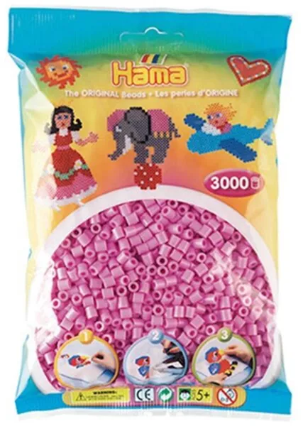 HAMA Midi Perler 3000 stk Pastel Pink